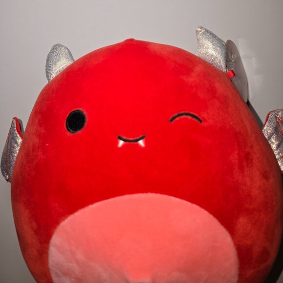 Kellytoy Squishmallows 8” Winking Karlie Red Devil NWT - Picture 3 of 5